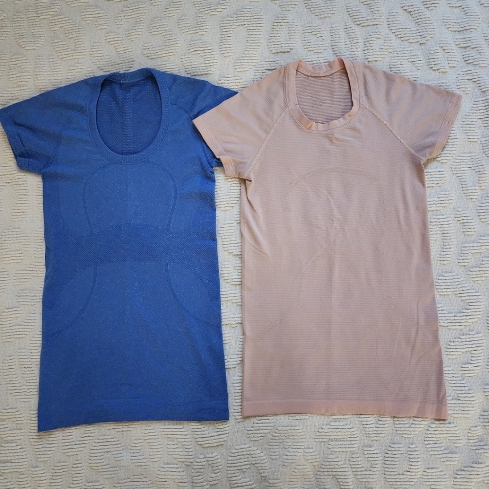 ❤️SOLD❤️ Lululemon Swiftly Tech Short Sleeve Shirts Lot of 2!!